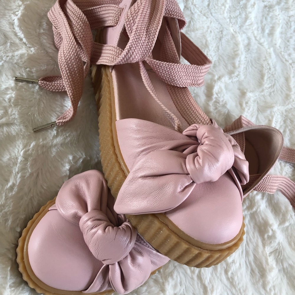 Puma bandanna leather creeper Flats